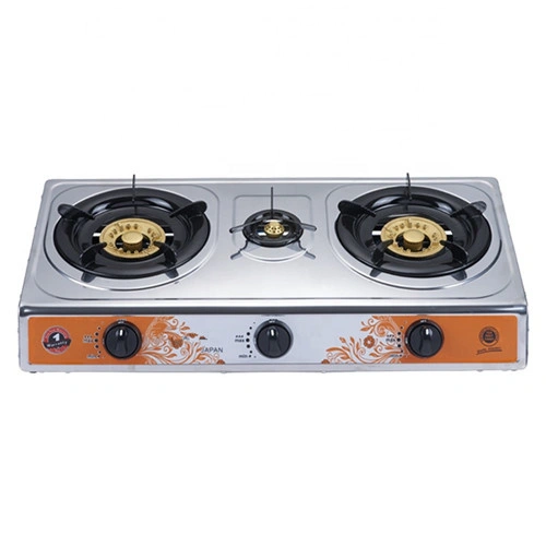 Kinds of Butterfly Three Burner Gas Stove LPG Cooker, Wholesale